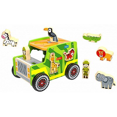 Jeep Safari puidust figuurisorter