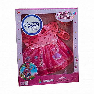 Woopie Doll Roosa kleit 43-46 cm.