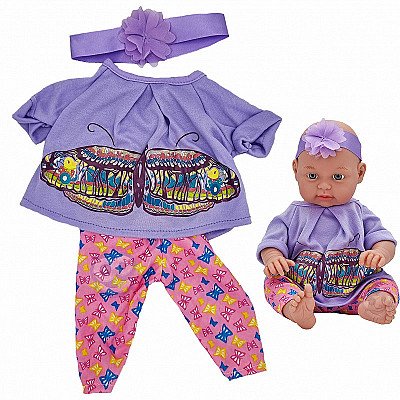 Woopie Doll Kleit Butterfly Tantsukomplekt Pluus Sokid Peakate 43-46 cm