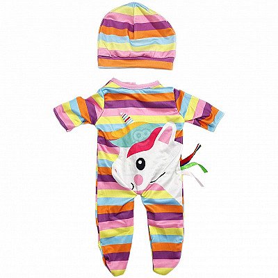 Woopie Kūdikių Drabužėlių Rinkinys Bodysuit Unicorn Cap 43-46 cm.