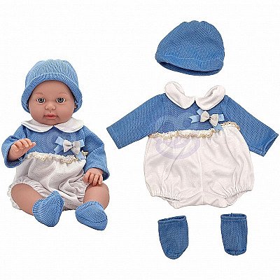 Whoopie Dolls Blue Outfit mütsiga 43 - 46 cm.