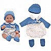 Whoopie Dolls Blue Outfit mütsiga 43 - 46 cm.