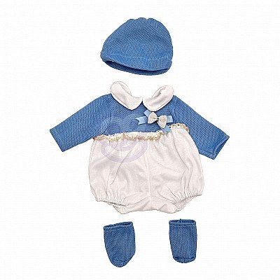 Whoopie Dolls Blue Outfit mütsiga 43 - 46 cm.