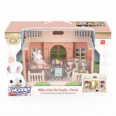 Whoopie Dollhouse Florist Rabbit 4 tk.