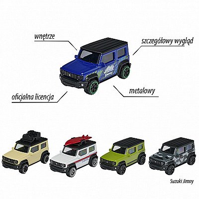 Majorette 5 Suzuki Jimny autokomplekt