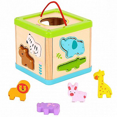 Puidust õppekuubiku sorteerija Animals Tooky Toy