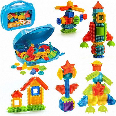 Pin Bricks ehitusklotsid kohvris 60 tk. Mochtoys