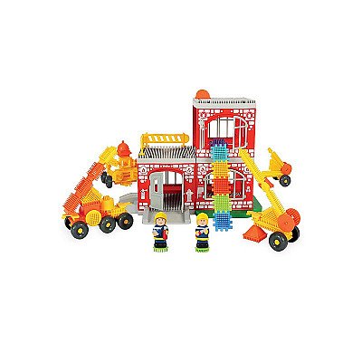 Mochtoys Pin Bricks Fire Brigade Karbis 100 tk. 2 numbrit