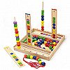 Viga Educational Wooden Game Logic Beads 104 tk.