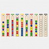 Viga Educational Wooden Game Logic Beads 104 tk.