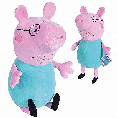 Simba Peppa Pig maskott Daddy Pig 37cm