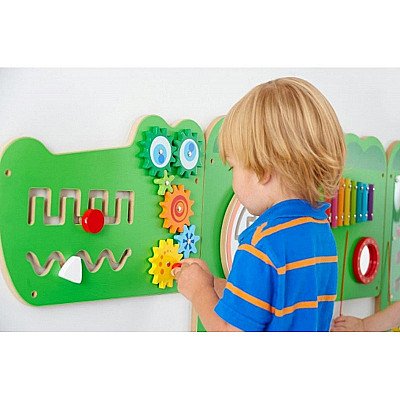 Viga Sensory Educational Manipulation Board Krokodill