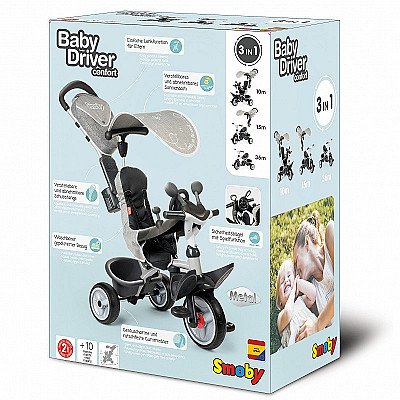 Kolmerattaline Smoby Baby Driver Comfort Plus hall