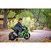 Injusa Kawasaki Ninja mootorratta 12V aku MP3 tuled täispuhutavad rattad