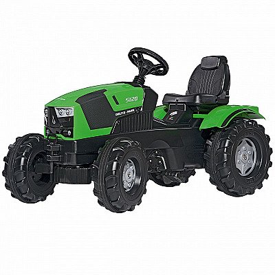 Rollyfarmtraci pedaaliga roheline traktor Deutz Fahr