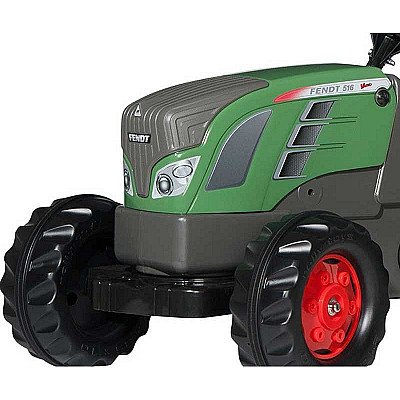 Rollytoys Rollykid suur pedaaliga traktor Fendt koos haagisega