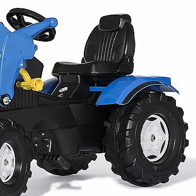 Rollyfarmtrac New Hollandi pedaaltraktor kopa ja vaiksete ratastega