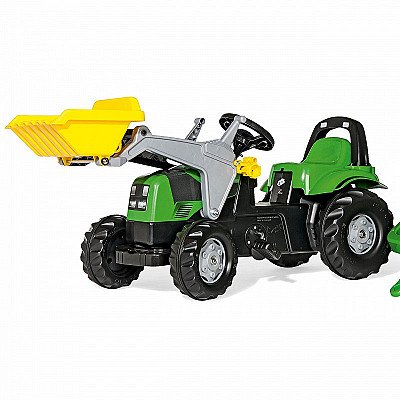 Deutz-Fahr Kid Traktor koos haagise ja tõstukiga