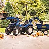 Falk Tractor New Holland Pedal Blue koos haagisega alates 3 aastast