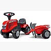 Falk Traktorius Baby Massey Ferguson Raudonos Spalvos Su Priekaba Acc. Nuo 1 Metų