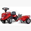 Falk Traktorius Baby Massey Ferguson Raudonos Spalvos Su Priekaba Acc. Nuo 1 Metų