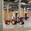 Falk Red Supercharger pedaaliga traktor koos haagisega alates 3 aastast