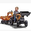 Falk Orange Tractor Case Ih ekskavaator koos haagise teisalduskopaga