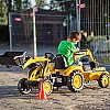 Falk Pedal Tractor Komatsu ekskavaator kopa ja haagisega