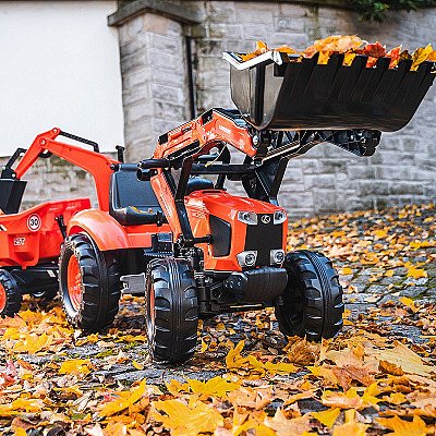 Falk Kubota oranž traktor koos haagisega