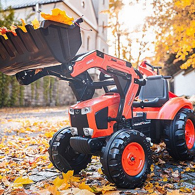 Falk Kubota oranž traktor koos haagisega