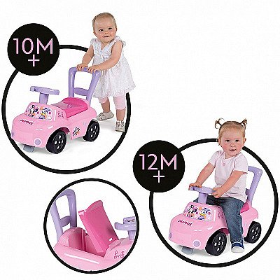 Smoby Minnie Push Ride roosa