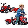 Falk Traktorius Baby Case Ih Ride-On Red Su Priekaba