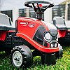 Falk Traktorius Baby Case Ih Ride-On Red Su Priekaba