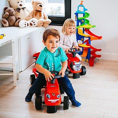 Falk Traktorius Baby Case Ih Ride-On Red Su Priekaba