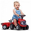 Falk Traktorius Baby Case Ih Ride-On Red Su Priekaba