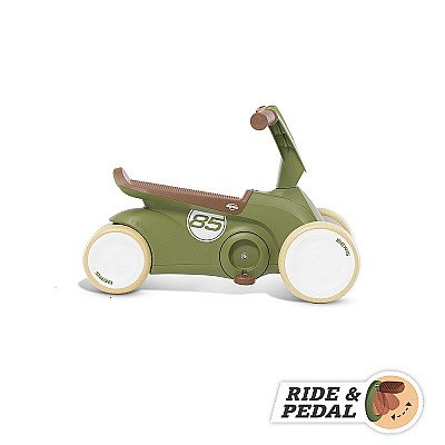 Berg Go2 Go-Kart Riding Bike 2In1 Retro Roheline