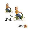 Berg Go2 Go-Kart Riding Bike 2In1 Retro Roheline