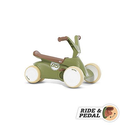 Berg Go2 Go-Kart Riding Bike 2In1 Retro Roheline