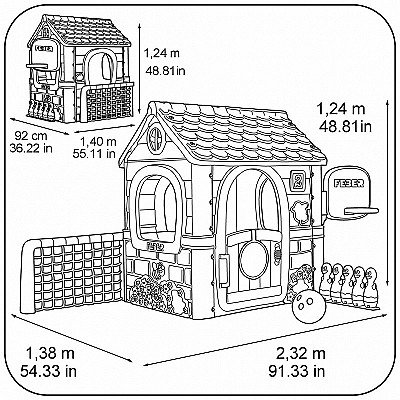 Feber Activity House Multifunktsionaalne 6-ühes maja mängudega