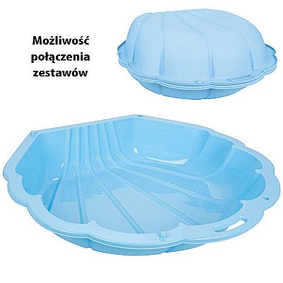 Woopie Sandbox Shell Blue 3In1 Dry Pool 1 Vnt.