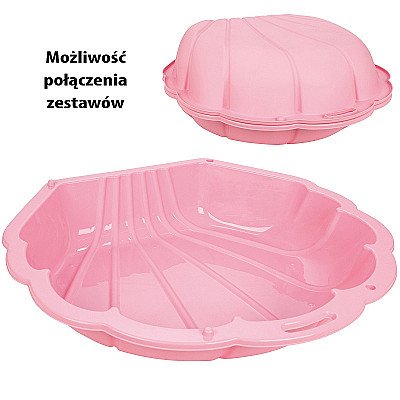 Whoopie Sandbox Shell Pink 3In1 Dry Pool 1 tk.