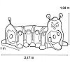 Feber Lastetunneli Caterpillar 178 cm moodulmänguväljak