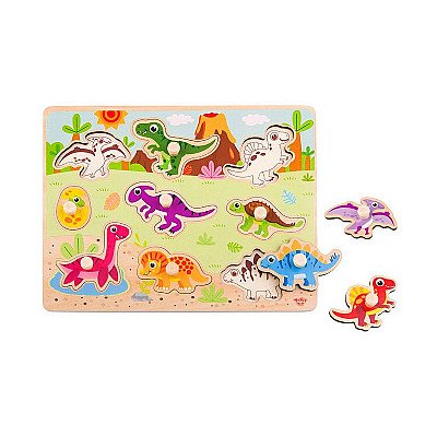 Laste puidust pusle Dinosaurs Tooky Toy