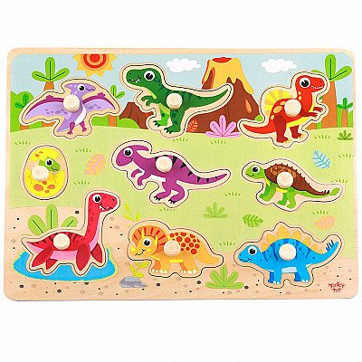 Laste puidust pusle Dinosaurs Tooky Toy