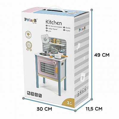 Laste puidust miniköök koos tarvikutega Viga Toys