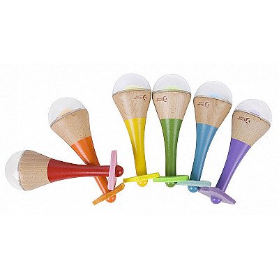 Rainbow Maracas puidust instrument