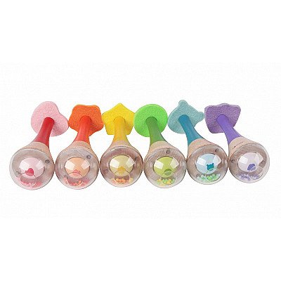 Rainbow Maracas puidust instrument