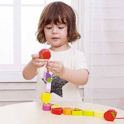 Classic World Wooden Blocks Fruits 13 tk.