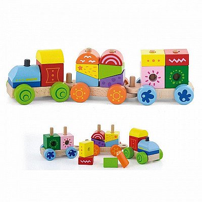 Klotsidest puidust lasterong Viga Toys