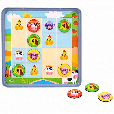 Puidust mäng Sudoku Farm Tooky Toy